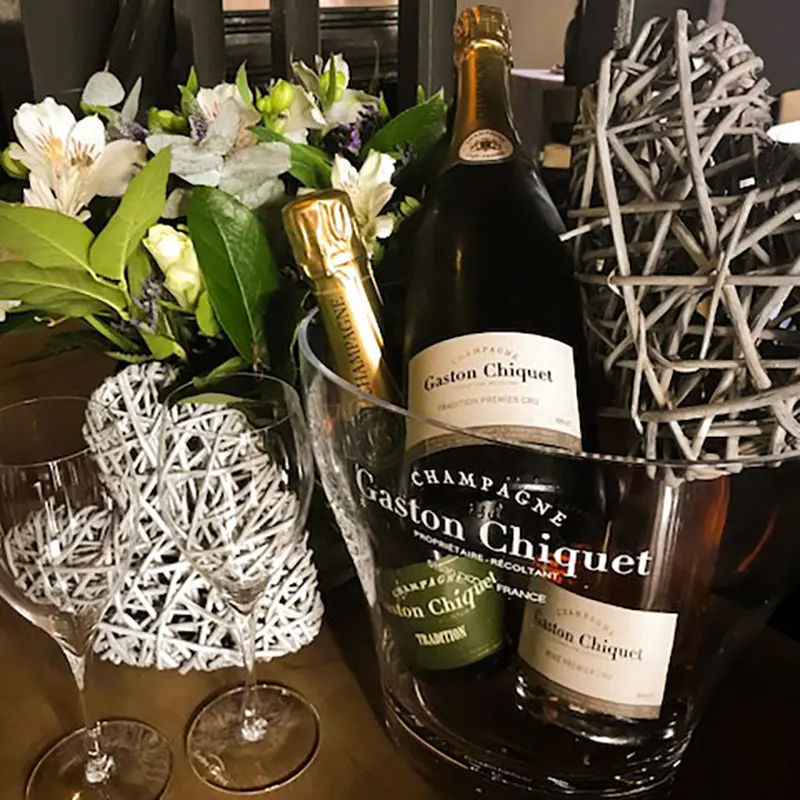 Champagne bruiloft